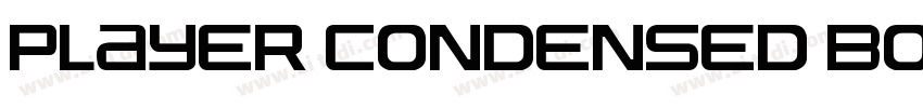 Player Condensed Bol字体转换